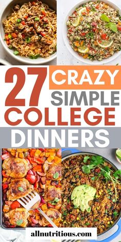 the ultimate collection of crazy college dinner ideas