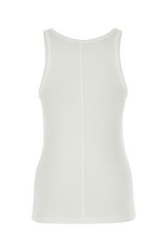 Tank top realized in ribbed stretch modal blend. - Round necklineComposition: Exterior: 48% Modal 46% Cotton 6% Elastane Yoga Wear, Premium Denim, Jeans Brands, Skirt Suit, White Shop, Bridal Shoes, Dress Codes, Luxury Boutique, Nightwear