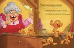 an old woman is surrounded by little chicks