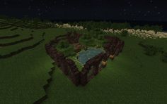 an image of a heart shaped area in minecraft