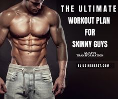 Skinny guy to bulk 60-days workout plan. Includes effective exercises and diet plan to gain weight. Skinny guy workout plan pdf available free. All the best and stay strong. Buildingbeast. 60 Day Workout Plan, Nutrition Diet Plan, Barbell Deadlift, Best Workout Plan, Build Muscle Fast, Effective Exercises, Bulk Up, To Gain Weight