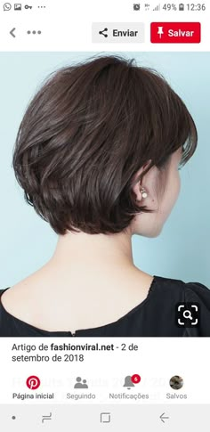 Shot Hair Styles, Short Bob Haircuts, Penteado Cabelo Curto, Short Hair Haircuts, Short Hair With Layers, Short Hair Styles Pixie, Short Bob Hairstyles, Cortes De Cabello, Short Hair Cuts For Women