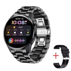 Color: Steel black 2, Ships From: China Bluetooth Watch, Health Watch, Smart Watch Android, Smart Watches Men, Sleep Tracker, Fitness Watch, Stainless Steel Band, Heart Rate, Fitness Tracker