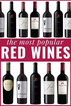 the most popular red wines