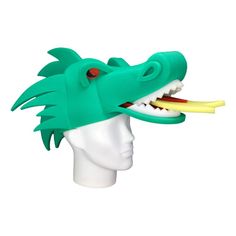 This Dragon Hat will definitely make you stand out at your next Party, Hora Loca, Wedding, Corporate Event, Birthday, Quinceanera, or Halloween Party! It can be used as a wedding hats, top hats, photo booth props, or a party favor. Red Fun Cap Costume Hats And Headpieces, Red Fun Cap Costume Hat, Fun Red Costume Cap, Novelty Hats For Carnival Themed Events, Fun Plastic Costume Accessories For Costume Party, Fun Halloween Party Hat, Fun Halloween Party Hat Supplies, Novelty Carnival Hat Costume Accessory, Carnival Novelty Costume Hat