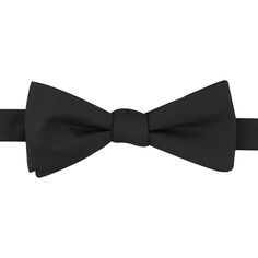 Look your absolute best while wearing this pre-tied bow tie from Bespoke. Look your absolute best while wearing this pre-tied bow tie from Bespoke. Bow-tying made simple. Watch now. Pre-tied design Adjustable strapFABRIC & CARE Polyester Spot clean Imported Size: One Size. Color: Black. Gender: male. Age Group: adult. Pattern: Solid. Pre-tied Satin Bow For Black Tie Events, Adjustable Classic Bow For Business, Classic Adjustable Bow For Business, Classic Bow Tie For Black-tie Events, Classic Adjustable Bow Tie For Black-tie Events, Classic Pre-tied Satin Bow Tie, Classic Adjustable Bow Ties, Classic Pre-tied Bow With Ties, Classic Pre-tied Bow Tie