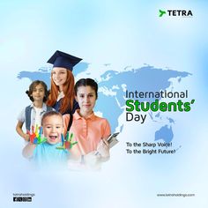 Empowering new faces with no borders. To the visionaries and performers of our bright future, Happy International Students Day👫👨‍🎓 #InternationalStudentsDay #StudentsDay2024 #GlobalStudents #EducationForAll #FutureLeaders #StudentVoices #EmpowerThroughEducation #StudentsOfTheWorld #TetraHoldings #Tetra Reach out to us : 📩info@tetraholdings.com 📞+91 9505220000 🌎http://tetraholdings.com International Students Day, Students Day, Education For All, Bright Future, International Students, New Face, Borders, The Voice, Education