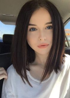 Shoulder Length Lob, Brown Haircut, Bob Pendek, Grey Hair Wig, Cheap Human Hair Wigs, Long Human Hair Wigs, Colored Hair Extensions, Short Human Hair Wigs, Lob Hairstyle