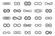 an image of different types of symbols in the form of letters and numbers on a white background