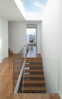 Singapore House, Contemporary Entryway, Architecture Today, Contemporary Staircase, Narrow House, Contemporary Fireplace, Modern Stairs, Glass Railing, Contemporary Bedroom