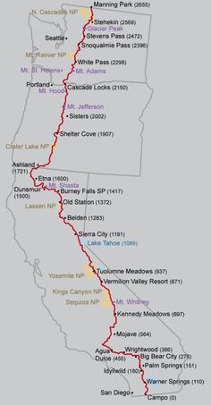 a map showing the route to white pass