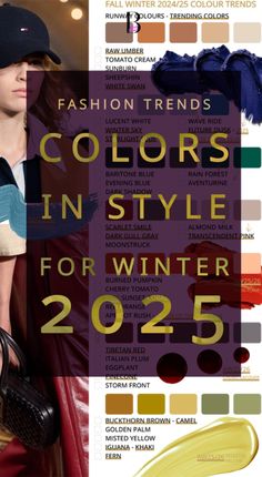 Brunette from Wall Street spills the tea on the winter 2025 color trends! Feeling stuck in a style rut? This season's palette is all about capsule wardrobe colors and effortless elegance. Think nature-inspired hues, powerful darks, and sophisticated mid-tones. Plus, timeless neutrals and a touch of retro vibes for a wardrobe that transitions seamlessly. Discover your perfect winter color palette and create looks that turn heads! Click the link to read the full Brunette from Wall Street guide to winter 2025 color trends.  #winterfashion #colorpalette #winter2025 Color That Go Together Clothes, Winter Tones Outfits, Winter 25 Fashion Trends, 2025 Spring Fashion Trend, Fall Winter Outfits 2024 2025 Trends, Deep Winter Outfits Style, Winter 2025 Fashion, Winter Colors Outfits, 2025 Winter Trends