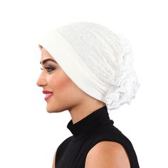 Shipping takes a week to US and 3 days to EU AFTER PROCESSING TIME.Some items are ready to ship.ı will send them the day after Feminine and stylish Fabric: 100% polyester jersey fabric on the ground.Used chiffon fabric and lace for adorment. Care;Hand wash without tightening. This hat is very comfortable and easy to wear. The turban is very stretch and comes in one size. Fits an adult hat. Hand washable; please air dry. Very easy to wear and very practical This item will be packaged with lots of Elegant One-size Beanie Turban, Elegant Beanie-style Turban, Elegant White Headwrap One Size Fits Most, Elegant Fitted White Turban, Elegant White Fitted Turban, White Headwrap With Matching Headband, Lace Turban, Knit Turban, Rose Scarf