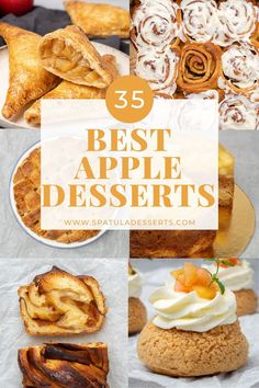 35 Best Apple Desserts Dessert Recipes With Apples, Recipes With Apples, Apple Pie Pops, Apple Dessert Recipes Easy, Apple Cookies Recipes, Apple Cobbler Recipe, Apple Puff Pastry