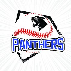 the panther's baseball logo on a white background