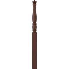 a tall wooden pole on a white background