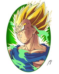 a drawing of gohan from dragon ball