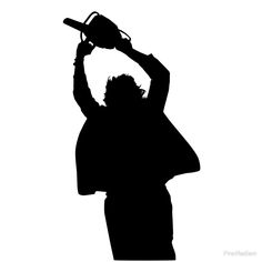 the silhouette of a man holding a baseball bat over his head