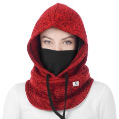 PRICES MAY VARY. ❶ [Balaclava Face Mask in Knitting Process] -- Balaclava Hood Ski Mask is Made of high-level Fabric with 70% polyester + 27% cotton + 3% polyurethane. The Neck Warmer is 100% Polyester in Neutral One-size Cut. Can be used as a Warming hat, mask hood, hood balaclava, snood and neck scarf. Protect from the cold, wind, dust and UV Rays. ONE SIZE FITS MOST PEOPLE. ❷ [Fit Your Different Balaclava Needs]: Unisex Windproof Balaclava Face Mask with Ski Neck Gaiter Set, Perfect fit for W Couples Skiing, Blazers For Men Casual, Winter Face Mask, Tactical Clothing, Ski Fashion, Neutral Fashion, Neck Gaiter, Neck Scarves, Winter Hat