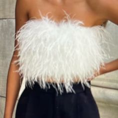 Green Feather Bustier, Zip Back Chic Strapless Tube Top For Fall, Fitted Feather Tops For Fall, Sleeveless Feather Trim Party Tops, Fitted Feathered Tops For Fall, Chic Sleeveless Feathered Top, Fitted Party Tops With Feather Trim, Fitted Sleeveless Feathered Tops, Fitted Sleeveless Feather Tops, Fitted Tops With Feather Trim For Spring