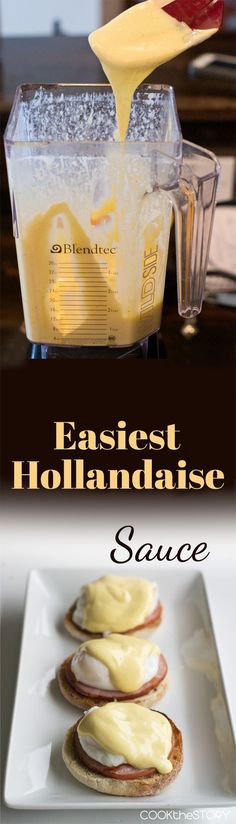 an easy hollandaise sauce in a blender