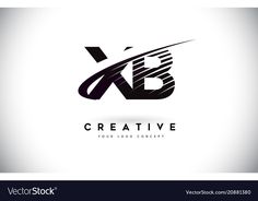 letter kb logo design with black color