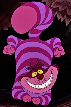 an animated character with purple and black stripes on it's face, holding his arms out