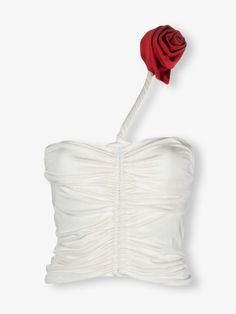 Introducing the montauk top, cut from high-quality materials, featuring contrast color flower details and pleated strapless design. This sleeveless, backless vest will sculpt and shape your look, ensuring an hourglass figure. Backless Vest, Color Flower, Teen Fashion Outfits, Corset Top, Teen Fashion, Gorgeous Dresses, Contrasting Colors, New Dress, Skirt Set