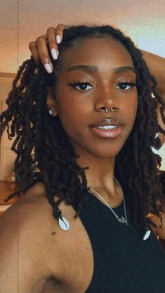 Shiny Teeth, Short Locs Hairstyles, Dreadlock Hairstyles, Hair Crush, Locs Hairstyles, Hair Journey, Black Girls Hairstyles, Locs