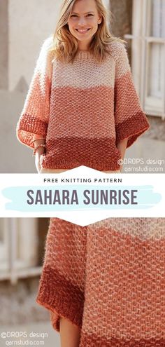 Oversized Craze Pullovers – Free Knitting Patterns Oversize Sweater Knitting Pattern, Free Knitting Patterns For Women, Knit Clothes, Knit Clothing, Knitting Patterns Free Sweater, Jumper Patterns, Oversize Pullover, Loving Heart