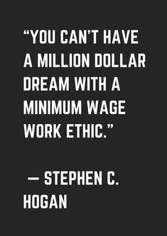 a quote from stephen c hogan about million dollars