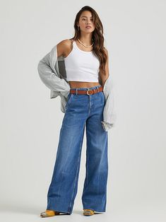 Women's Stella A-Line Trouser Jean | Women's Jeans | Lee® Riders Jacket, Vintage Vest, Future Outfit, Vintage Shorts, Trouser Jeans, Jeans For Sale, Jeans Style, The Whole, Women Jeans