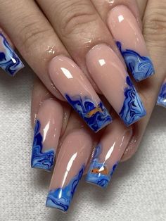 Wavy Nails, Milky Nails, Edgy Nails, Bling Acrylic Nails, Acrylic Nails Coffin Short