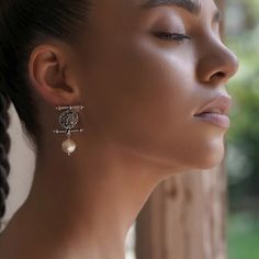 In the regions of Karin, Van and Hamshen, Armenian women hung hairpins (քունքակախիկ) hanging from their temples. The hangers were in the form of jewelry, which at that time were mainly made of natural pearls. The pearl ornaments hanging from the temples were called zilifs. Hence the name of the earrings "Zilif". Silver Ornate Bridal Pearl Drop Earrings, Handmade Silver Baroque Pearl Earrings, Silver Baroque Pearl Earrings For Pierced Ears, Silver Fusion Pearl Drop Earrings, Traditional Silver Single Pearl Earring, Baroque Silver Earrings For Weddings, Traditional Pearl Drop Earrings In Sterling Silver, Silver Baroque Earrings For Wedding, Baroque Silver Wedding Earrings