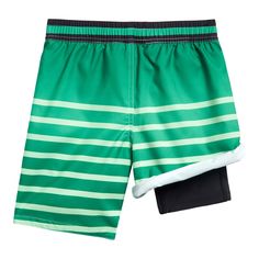 Your gamer is ready for fun and play in these cool Minecraft Creeper swim shorts! This stylish bathing suit features comfy built-in compression shorts, a secure elastic waist with an adjustable drawstring closure, and awesome artwork of your kid's favorite pixelated video game character! Made of a quick-drying material that is comfortable to wear in and out of the water, these sun-protecting Creeper board shorts are the perfect summer essential for your Minecraft fan! Stylish Bathing Suits, Bathing Suit Shorts, Boys Swim, Compression Shorts, Stylish Kids, Creepers, Swimwear Fashion, Comfy Fits, Big Boys