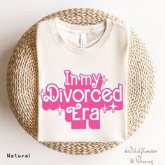 In My Divorced Era Shirt, Funny Gifts for Singles, Divorce Gifts, Divorce Party Shirt, Divorced AF Tshirt, Newly Divorced Gifts  --- SWEATSHIRT * PRODUCT DETAILS * ✺ Soft preshrunk 50% cotton, 50% polyester blend ✺ Medium weight fabric (super soft feel) ✺ Wash and dry normally (on cool for best results) ✺ Designed and printed in the USA ✺ Due to different monitor screens, colors may vary ✺ --- Bella & Canvas T-SHIRT ★ P R O D U C T * I N F O ★ * all items are made to order Soft cotton t-shirts h Divorce Party Ideas Woman, Divorce Party Games, Divorce Gifts For Her, Divorce Outfit, Divorce Party Ideas, Divorced Af, Divorce Celebration, Newly Divorced, Divorce Gift