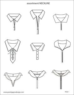 different types of shirts and ties for men