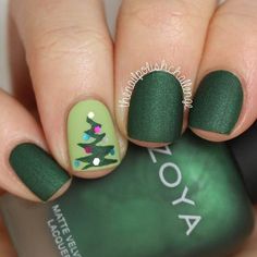 Christmas Tree Green, Green Nail Polish, Green Nail