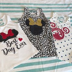 Brand New Never Worn (Trip Cancelled) Custom Made Disney Tank Tops All On Old Navy Fitted Tanks 10/12 Disney Tank, Disney Tank Tops, Disney Tanks, Old Navy Shirts, Navy Shirts, Navy Shirt, Kids Shirts, Shirts Tops, Old Navy