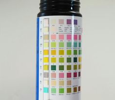 a bottle that has some colors on it