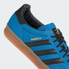 adidas Gazelle Indoor Shoes - Blue | Unisex Lifestyle | adidas US Adidas Gazelle Bleu Marine, Adidas Gazelle Indoor, Indoor Shoes, Long Run, Men Fashion Casual Outfits, Sneakers Outfit, Adidas Gazelle, Blue Adidas, Adidas Online