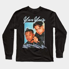 Kris Kross | 90s Aesthetic Fan Art Design -- Choose from our vast selection of Long Sleeve T-Shirts to match with your favorite design to make the perfect custom graphic Long Sleeve T-shirt. Pick your favorite: Classic or Premium. Customize your color! For men and women. 90s Graphic Print T-shirt For Streetwear, Y2k Long Sleeve T-shirt For Streetwear, 90s Graphic Print Streetwear T-shirt, Long Sleeve Graffiti Print T-shirt For Streetwear, 90s Graphic Print Long Sleeve T-shirt, 90s Graffiti Print T-shirt For Streetwear, 90s Graphic T-shirt For Streetwear, 90s Style Sublimation Print T-shirt For Streetwear, 90s Inspired Sublimation Print T-shirt For Streetwear