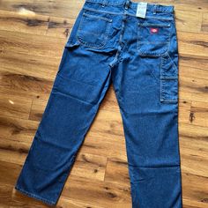 Dickies Relaxed Fit Carpenter Jeans Size 40x32. New With Tags. Dickies Coverall, Dickies Overalls, Dickie Work Pants, Stonewashed Jeans, Dickies Jeans, Dickie Jeans, Flannel Lined Jeans, Dickies 874, Dickies Workwear