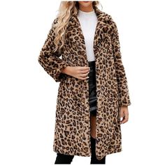 Plus Size Leopard Print Lapel Fuzzy Coat, Casual Long Sleeve Plush Outerwear For Fall & Winter, Women's Clothes For Daily Wear Questions? Leave A Comment Below! Trendy Leopard Print Winter Outerwear, Brown Fur Coat For Fall, Winter Leopard Print Outerwear With Pockets, Fitted Leopard Print Winter Outerwear, Casual Long Fur Coat For Fall, Trendy Leopard Print Outerwear For Fall, Fall Leopard Print Outerwear With Pockets, Fitted Leopard Print Fur Coat For Fall, Winter Workwear Outerwear In Leopard Print