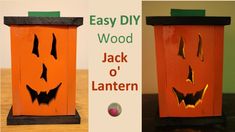 an easy diy wood jack o lantern project for halloween