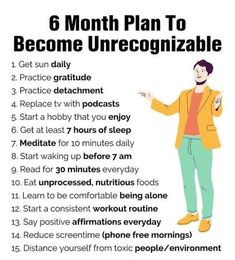 How To Become Successful In Life, Becoming Unrecognizable, Become Unrecognizable In 6 Months, How To Become Unrecognizable In A Month, How To Be Unrecognizable, 6 Months Plan, 6 Month Plan, Successful Motivation, Getting Motivated