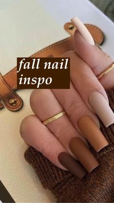 September Nail Designs Fall 2023, November Nails Designs Fall Simple, Fall Nail Designs Autumn Classy Square, Fall Acrilyc Nails, Thanksgiving Color Nails, Pretty Nails For Fall, Fall Nails Square Medium, Novemember Nails, November Nails Fall Acrylic