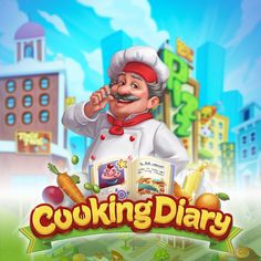 the cooking diary game with chef and vegetables