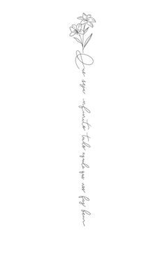 a drawing of a flower with the word love written in cursive writing