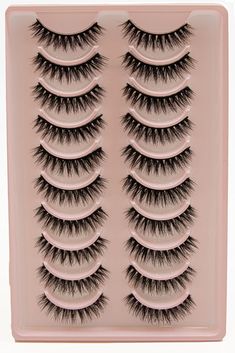 PRICES MAY VARY. Fluffy 3D faux mink eyelashes set: Elevate your eye makeup with this set of 10 pairs of fluffy 3D faux mink lashes. these luxuriouse lahes provide a voluminous and glamorous look that adds instant allure to your eyes. Lash strip that resemble extension: These false eyelashes are experylt designed to mimic the appearance of professional lash extension. With their dramatic and wispy effect, they creat the illusion of fuller, longer lashes for a stunning, eye-catching look. Ideal f Eye False Eyelashes, False Lashes Amazon, Best Fake Eyelashes Ulta, Self-adhesive False Eyelashes, How Long Can You Wear False Eyelashes, False Eyelashes For Small Eyes, Lash Extentions, Eyelash Sets, Fake Lashes